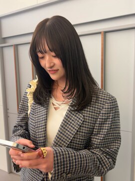 ローレンアオ(LOREN AO) 黒髪/ボブルフ/ネビージュ/小顔/ワンレン/矢場町/髪質改善/前髪