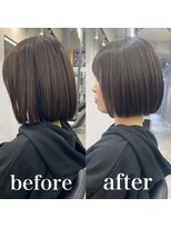 ヘアサロン ドットプラス 町田店(dot. plus)&nbsp;【市井友佳子】首元スッキリボブ