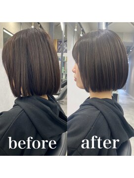 ヘアサロン ドットプラス 町田店(dot. plus) 【市井友佳子】首元スッキリボブ
