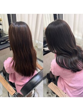 エス 天満扇町(esu) IS70髪質改善カラー/アッシュグレージュ/韓国風/レイヤーカット