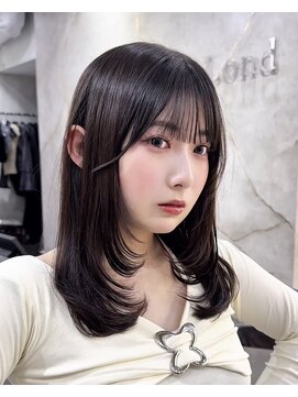 ロンドアヴァントゥス 池袋(Lond aventus) 韓国レイヤー/韓国風/ボブ/髪質改善/黒髪/ブリーチなし〔池袋〕