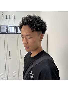 ジーナ 博多筑紫口(Zina) スパイキーショート×ツイストパーマ！【福田れん】