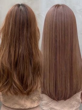 レイリー 原宿 表参道(Rayreee) 髪質改善カラー×透明感ベージュ10代20代30代