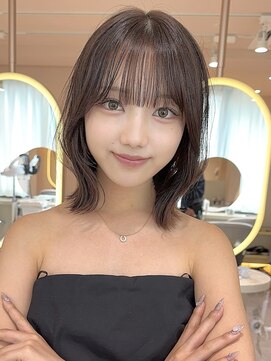 サンド クリア 横浜本店(sand clear) 結べるボブ×透け感マロンベージュ