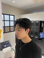 ステージ(STAGE)&nbsp;ダウンパーマ　センターパート　ニュアンスパーマ