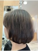 白髪を活かす白髪ぼかしハイライト白髪染めヘアマニキュア