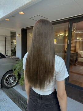 オフ(off) オリーブベージュ×ロングレイヤー