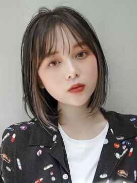 ギークス(GEEKS) 【GEEKS渋谷】伸ばしかけボブ/インナーカラー/グレージュ/透明感