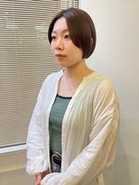 ヘアーアイスカルテット(HAIR ICI QUARTET) 20代30代小顔◎丸みショートボブ×ショコラカラー