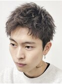 原宿スパイキーパーマメンズカットスパイキーショート30代40代◆