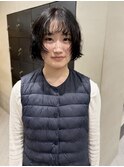 ミニボブパーマレイヤーカット20代30代黒髪パーマ似合わせ上田