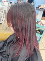 グラスペディア(graspedia) ブリーチなしで創るデザインカラー/レッド×モノトーン