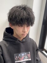 ブラック(BLACK) 癖が活かしマッシュ