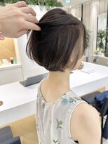 stair : case ginza7【ステアケース】&nbsp;大人インナーカラーミルクティーベージュ長めショートボブ