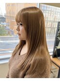 艶カラーで叶える上品な大人のロングヘア髪質改善艶髪艶感