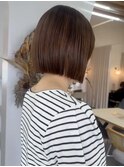カットラインが綺麗なボブ