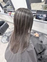 アンダーバーホワイト 広島 並木店(_WHITE)&nbsp;広島バレイヤージュ/ハイライト/ブリーチダブルカラー