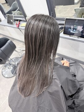 アンダーバーホワイト 広島 並木店(_WHITE) 広島バレイヤージュ/ハイライト/ブリーチダブルカラー