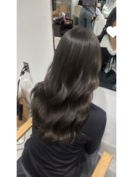 ビューバイネオリーブ 用賀店(Beau'r by neolive) ストレートパーマ縮毛矯正ダークパープル夏ミルクブラウン[用賀]