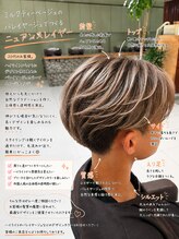 アース 武蔵境店(HAIR & MAKE EARTH)&nbsp;武蔵境バレイヤージュカラー｜ハイライト履歴を活かしたデザイン