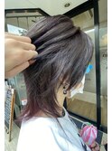 透けるトーンダウン。裾カラーもね！