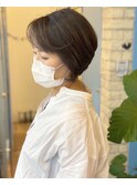 大人な前下がりショートボブ