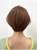 大人可愛いショートボブ お手入れ簡単 30代40代人気