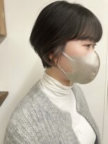ベルクープス 天王寺店(Belle Coupes)&nbsp;【BelleCoupes】大人ショートボブ イヤリングカラー黒髪ショート