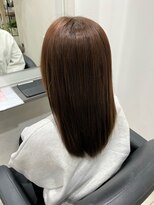 イーエムエー アールビアンカ 名駅店(e.m.a×Ar be.anca) まろやかショコラブラウン×ナチュラルセミロング