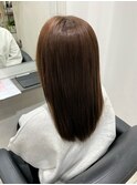 まろやかショコラブラウン×ナチュラルセミロング