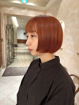 ビュートリアム265(BEAUTRIUM 265) ボブ/ミニボブ/オレンジヘア/暖色カラー/銀座/20代30代