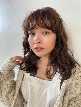 フィット ヒュー 千葉(fit hue) 黒髪/オリーブグレー/ココアベージュ/小顔/クラゲヘアー