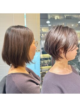 バンプ ギンザ(BUMP GINZA) 40代/50代/絶壁解消・前下がり・ショートボブ【浅野】