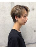ハンサムショートセンターパート
