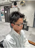 スパイキーショート ピンパーマ