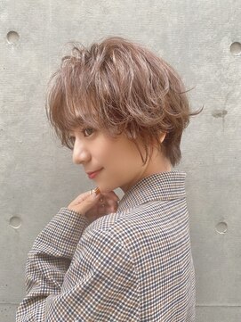 ロンドグロワール 大宮(Lond Gloire) 韓国風レイヤーカット小顔ボブルフ/ハイトーンダブルカラー/大宮