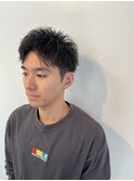 ランダムパーマ刈り上げショート
