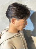 メンズセンターパートニュアンスパーマ縮毛矯正群馬高崎眉毛韓国