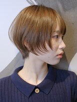 ピークアブー 原宿ハラカド(PEEK-A-BOO) くせ毛多毛前上がりシースルーショートボブ