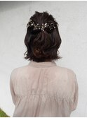 ヘアセット×ハーフアップ