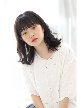 シロフイケブクロ(shirof ikebukuro) フリンジウェーブ×暗髪