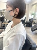 ぱつっとボブ