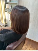 ナチュラルセミディ/髪質改善/若見えヘア/レイヤーカット/小顔