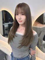 ラピス 福岡天神店(Lapis)&nbsp;オリーブベージュ×シャギーレイヤー