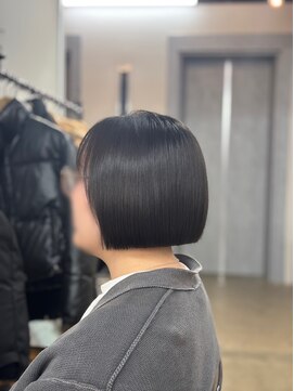 リラクオーレ 三宮 元町(LIRA CUORE) 髪質改善酸性縮毛矯正でつくるミニボブ