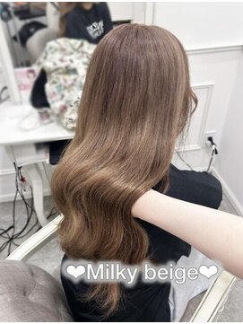 リルミー ミュエナ 大須 矢場町(Lilme myuena) ブリーチあり ミルキーベージュ♪