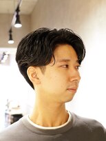 ダウズバーバーショップ 渋谷(dau's barber shop)&nbsp;センターパート　理容室 バーバー リクルート ビジネスヘア 短髪