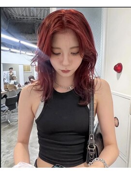 ナヌーク ダイカンヤマ(nanuk daikanyama) ブリーチなし！ダブルケアカラーレッドカラー