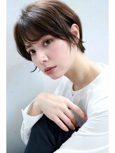 耳掛けショート♪【銀座有楽町東京美容室美容院/髪質改善白髪染め白髪ぼかし/リタッチ/ショート/レイヤー】