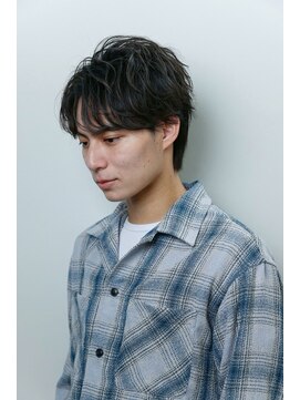 クロムトウキョウ ザ バーバー 新宿本店(CHROM TOKYO the Barber) ニュアンスセンターパート